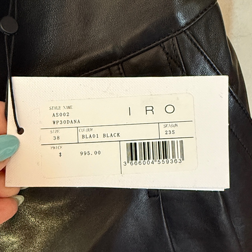 IRO leather shorts - Picture 2 of 10